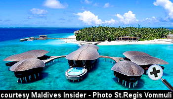 courtesy Maldives Insider - St. Regis Maldives Resort aerial-view