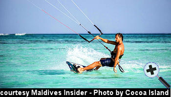courtesy VisitMaldives - Kitesurfing Champion Youri Zoon