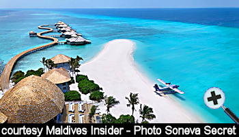 courtesy Maldives Insider - Soneva Secret Water-Vilas and Seaplane