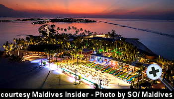 courtesy Maldives Insider - Sunset over SO/ Maldives