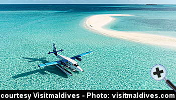 courtesy VisitMaldives - Maldives Seaplane at a Sandbank