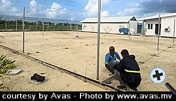 courtesy Avas - The Hulhumale Cat Shelter under construction