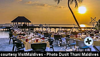 courtesy VisitMaldives -  Dusit Thani Maldives Beach Dinner