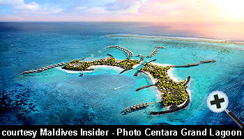 courtesy Corporate Maldives - Centara Grand Lagoon Maldives aerial-view