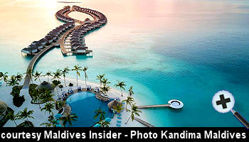 courtesy Maldives Insider - Kandima Maldives Water-Villas aerial-view