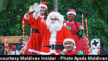 courtesy Maldives Insider - Last Years Christmas Festives at Ayada Maldives