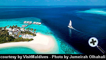 courtesy VisitMaldives - Sunset Dhoni next Villa Heaven