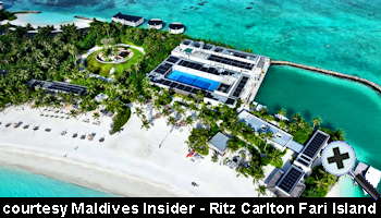 courtesy Maldives Insider - The Ritz Carlton Maldives Fari Island aerial-view