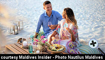 courtesy Maldives Insider -  Picnic on the beach at The Nautilus Maldives