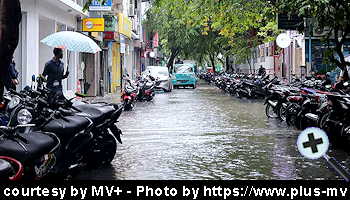 courtesy MV Plus - Heavy Rain in the Maldives