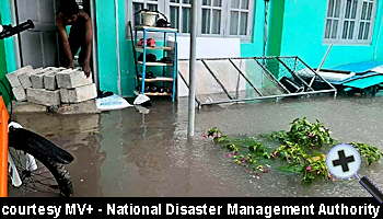 courtesy MV Plus -  Heavy Rains Cause Widespread Damage Across Maldives Islands