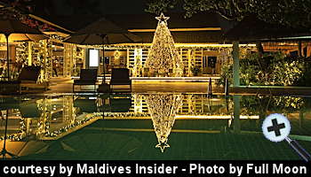 courtesy Maldives Insider - Sheraton Maldives launches holiday festivities with Christmas Tree lighting