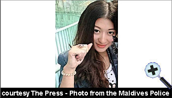 courtesy The Press - Chinese Tourist named Su Xiaoning has been missing since October - (Photo Maldives Police)