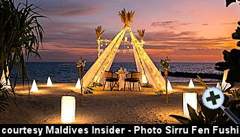 courtesy Maldives Insider - Romance at Sirru Fen Fushi this Valentines Day