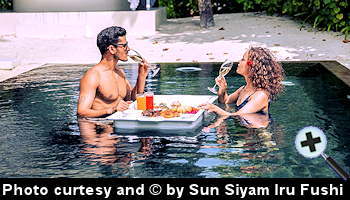 courtesy Maldives Insider - Private Breakfast in the Sun Siyam Iru Fushi Pool