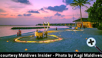 courtesy Maldives Insider - Kagi Maldives curates perfect Valentines Day