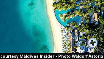 courtesy Maldives Insider - Waldorf Astoria Maldives Ithaafushi