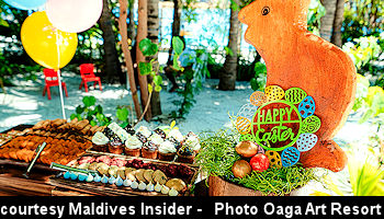 courtesy Maldives Insider - Oaga Art Resorts Easter celebration