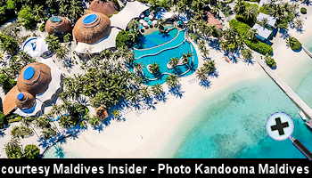 courtesy Maldives Insider - Holiday Inn Resort Kandooma Pool-side