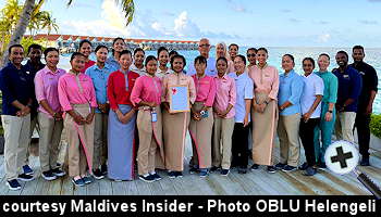courtesy Maldives Insider - A Part of the Colours of OBLU Team