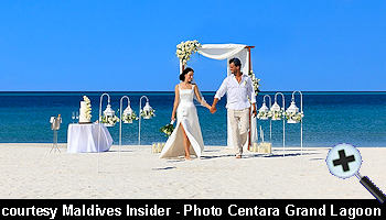 courtesy Maldives Insider - Centara Grand Lagoon Maldives Wedding ceremony