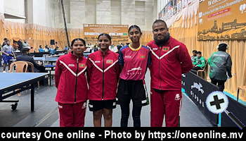 courtesy VisitMaldives - Maldives Wins Silver in South Asia Junior Table Tennis Tournament