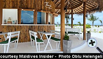 courtesy Maldives Insider - Thundi Beach Bar at Helengeli