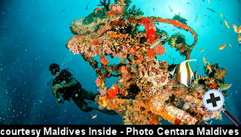 courtesy Maldives Insider - A Part of the Machchafushi Maldives Kudhi Maa Wreck