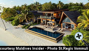 courtesy Maldives Insider - The St. Regis Maldives