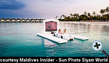 courtesy Maldives Insider - Siyam World Maldives adds JetCar Cinema